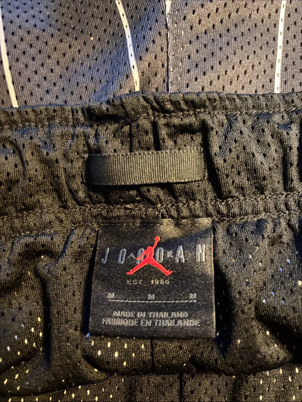2 pair Jordan Black Men's Dual-Layer Athletic Shorts